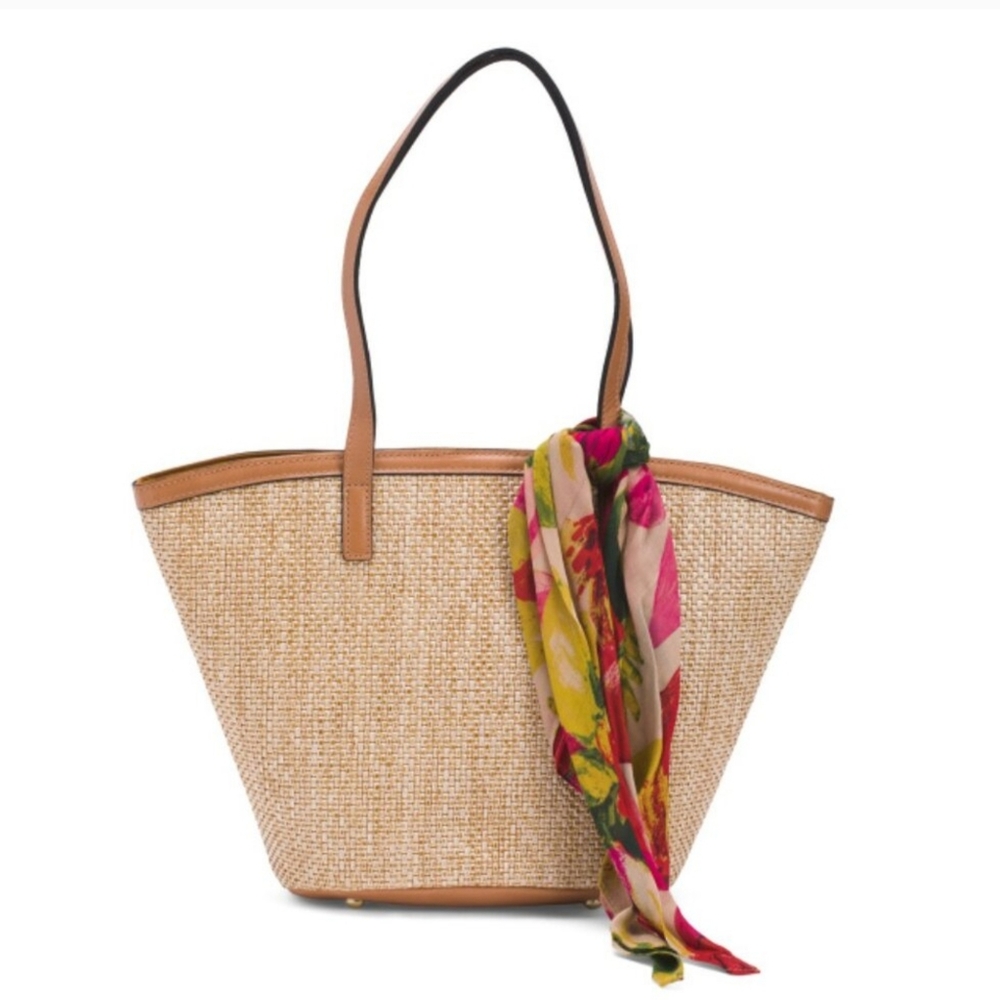 Patricia Nash Woven Marconia Naturale Tote